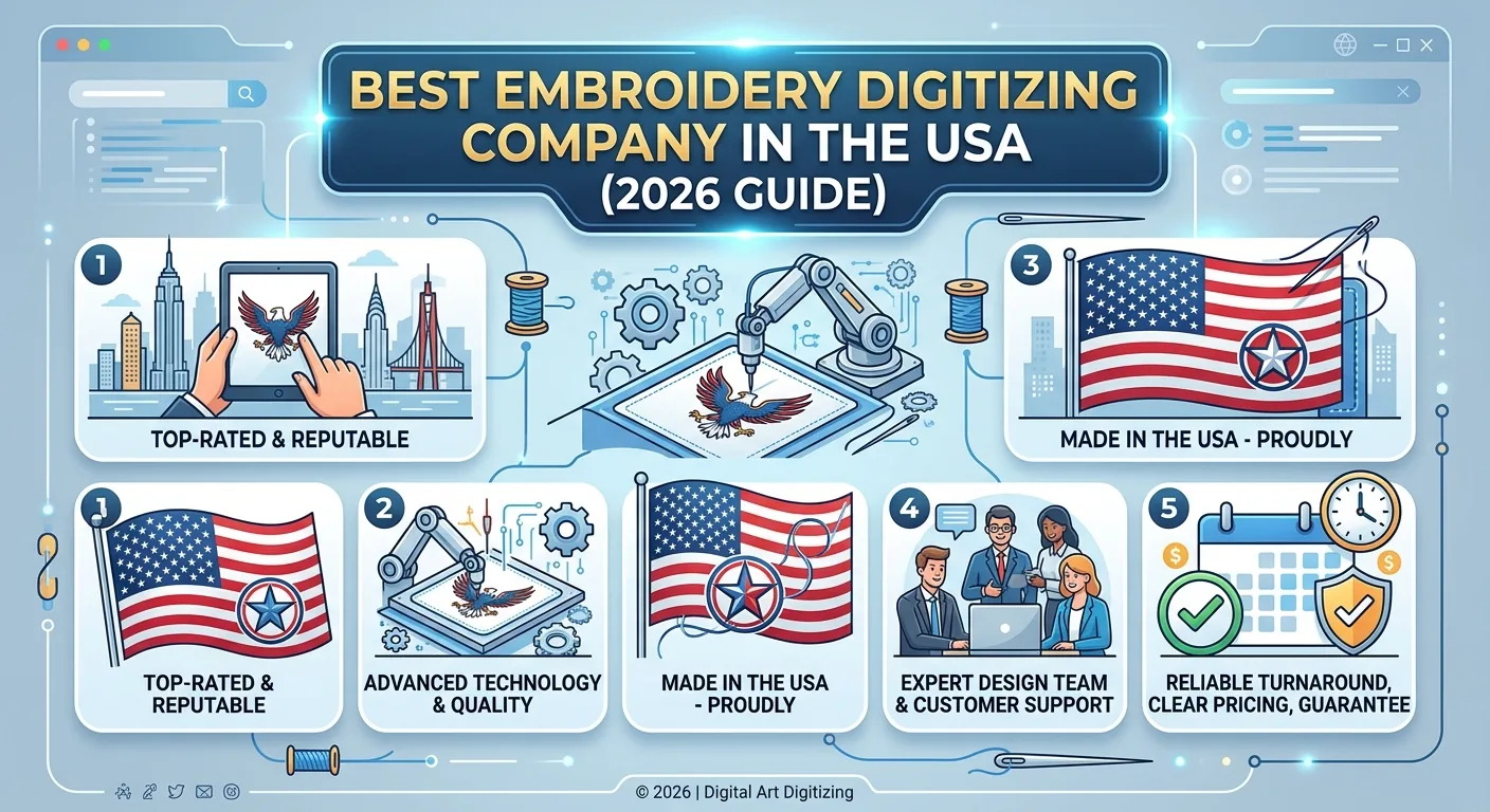 Best Embroidery Digitizing Company in the USA (2026 Guide)