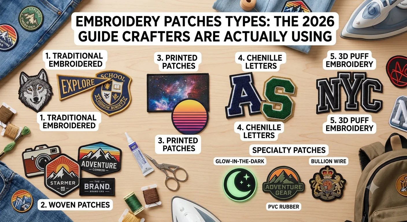 Embroidery Patches Types: The 2026 Guide Crafters Are Actually Using