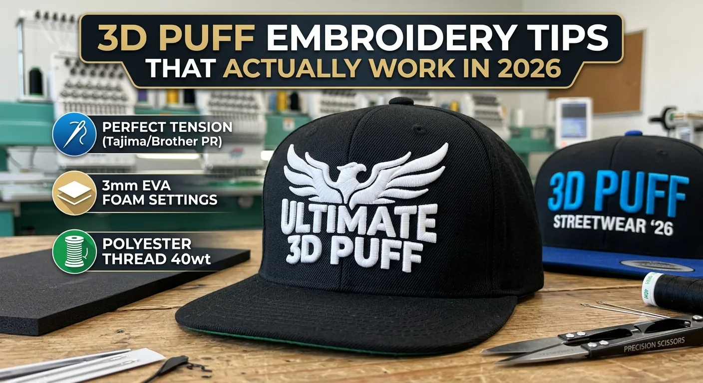 3D Puff Embroidery Tips That Actually Work in 2026