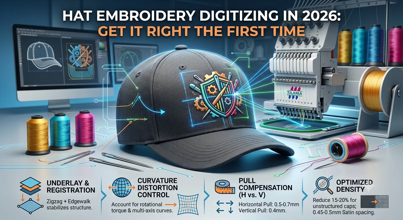 Hat Embroidery Digitizing in 2026: Get It Right the First Time