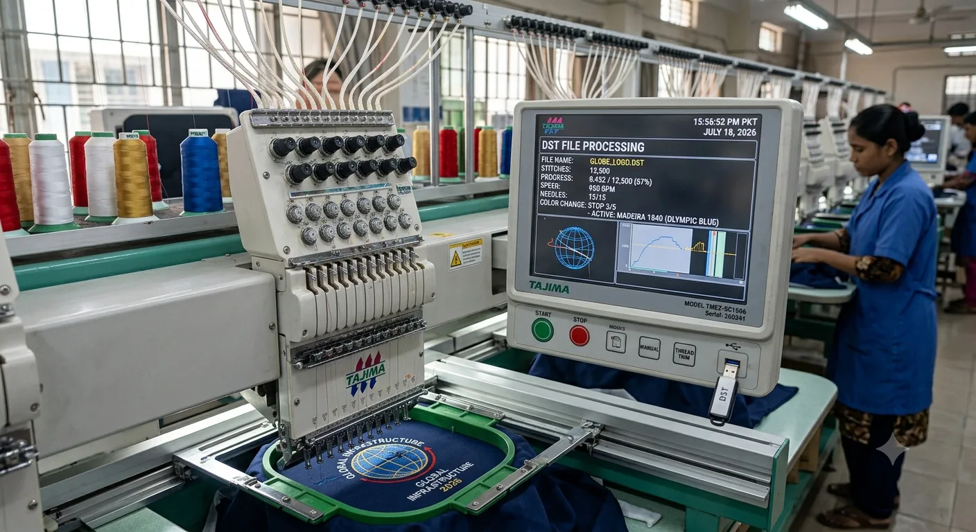 The Absolute Reality of DST Files in Commercial Embroidery