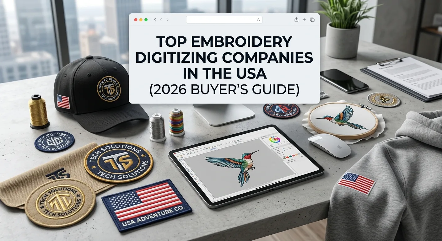 Top Embroidery Digitizing Companies in the USA (2026 Buyer's Guide)